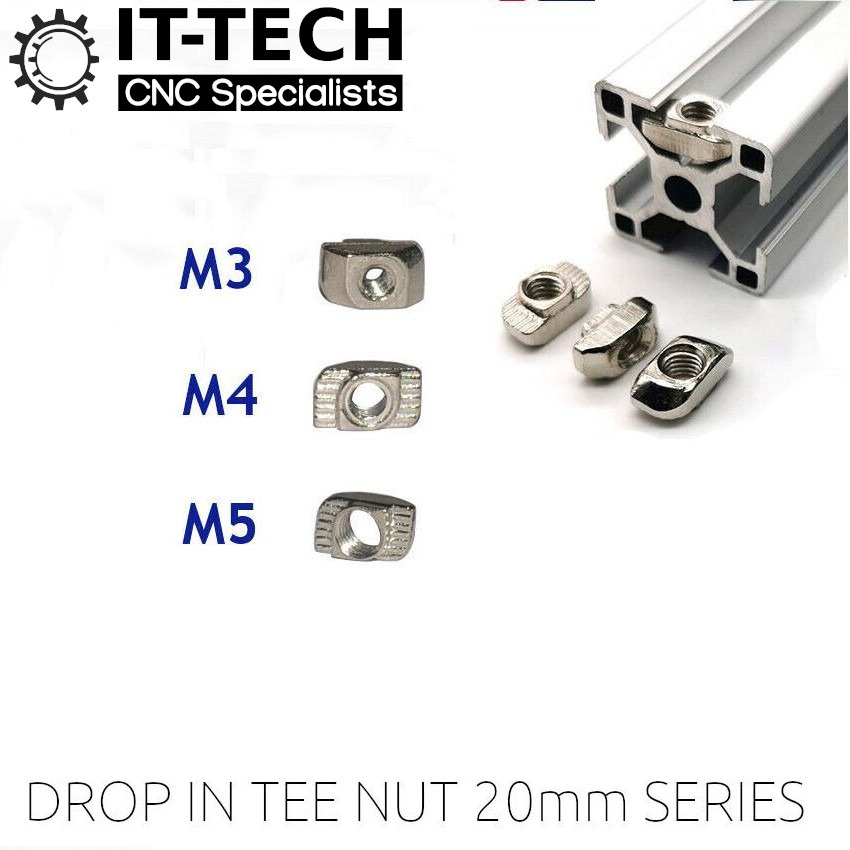 Drop in 20mm V-slot T-nut Tee Nuts - IT-TECH
