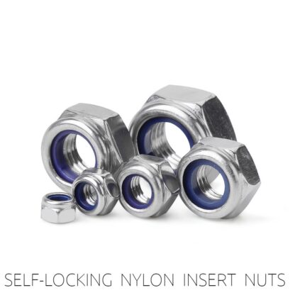 M5 M6 Nyloc Insert Lock Nut 10pcs